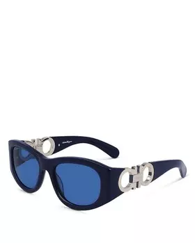 Овальные солнцезащитные очки Gancini, 53 мм Ferragamo