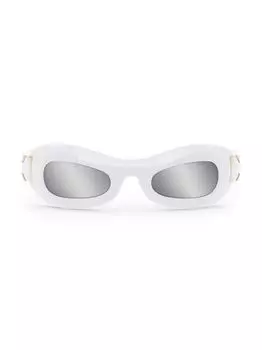 Овальные солнцезащитные очки Lady 95.22 R1I 51MM Dior, белый