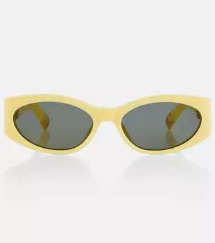 Овальные солнцезащитные очки les lunettes ovalo Jacquemus, мультиколор
