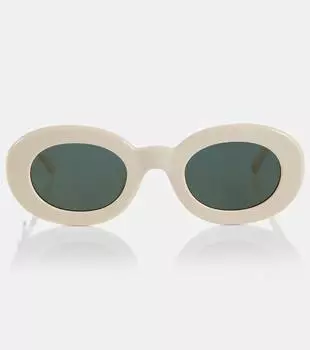 Овальные солнцезащитные очки les lunettes pralu Jacquemus, белый