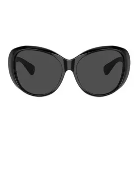 Овальные солнцезащитные очки Maridan Oliver Peoples, черный