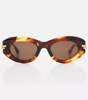 Овальные солнцезащитные очки Mitre Bottega Veneta
