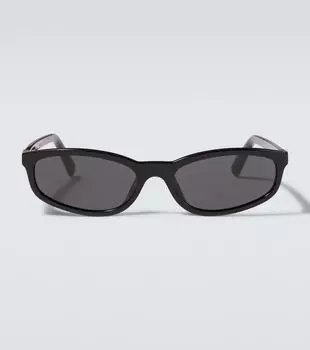 Овальные солнцезащитные очки Miu Miu, Black Dark Grey