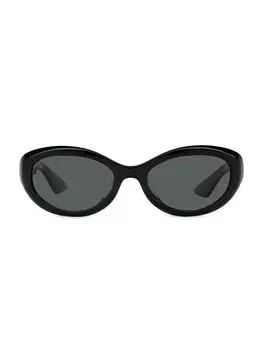 Овальные солнцезащитные очки Oliver Peoples 53MM KHAITE x Oliver Peoples, черный