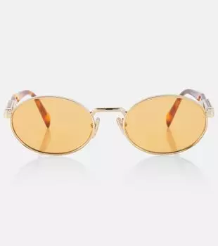 Овальные солнцезащитные очки Prada