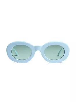 Овальные солнцезащитные очки Pralu 49MM с логотипом Jacquemus, разноцветный