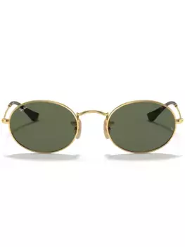 Овальные солнцезащитные очки Ray-Ban, золотой