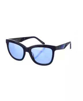 Овальные солнцезащитные очки с кристаллами Swarovski, синий