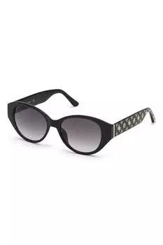 Овальные солнцезащитные очки с монограммой Guess, желтый