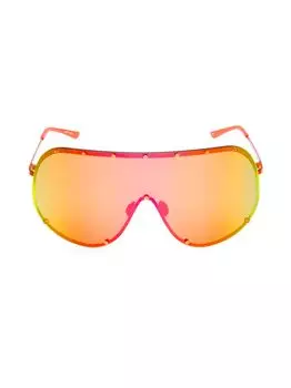 Овальные солнцезащитные очки Shield 80MM Rick Owens, оранжевый