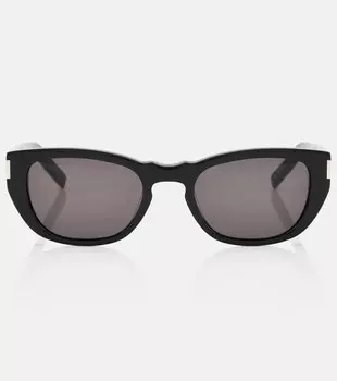 Овальные солнцезащитные очки SL 601 Saint Laurent, черный