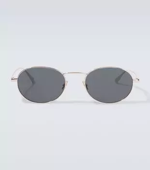 Овальные солнцезащитные очки SL 799 Saint Laurent, Gold-Gold-Black