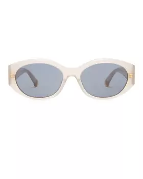 Овальные солнцезащитные очки Stella Mccartney, цвет Grey & Smoke