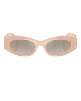 Овальные солнцезащитные очки Versace, цвет Nude