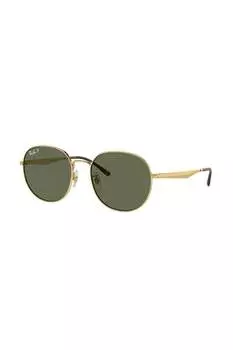 Овальные солнцезащитные очки в металлической оправе Ray-Ban, желтый