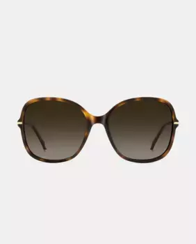 Овальные женские солнцезащитные очки из ацетата с градиентными линзами цвета гавана Carolina Herrera, коричневый