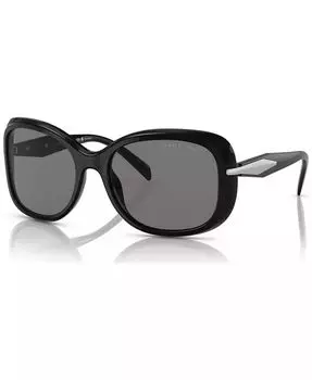 Овальные женские солнцезащитные очки, PR 04ZS PRADA, черный