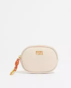 Овальный кожаный женский кошелек Bimba y Lola, белый