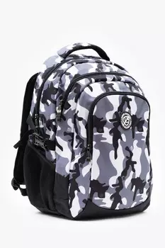 Овальный рюкзак Budmil, черно-белый