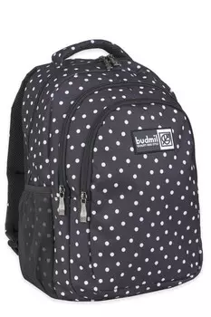Овальный рюкзак Budmil, черно-белый