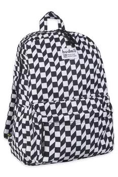 Овальный рюкзак Budmil, черно-белый