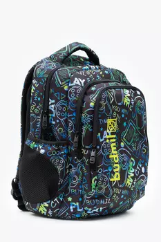 Овальный рюкзак Budmil, черный/синий