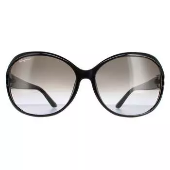 Овал женский серый градиентный sf770sa Salvatore Ferragamo, черный