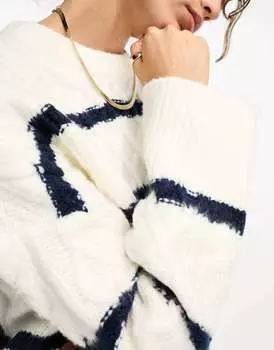 Оверсайз-джемпер в полоску ASOS