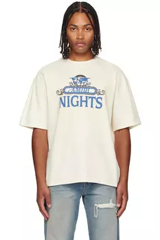 Оверсайз футболка Amiri Nights Amiri, цвет ivory