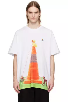 Оверсайз футболка Cone Vivienne Westwood, белый