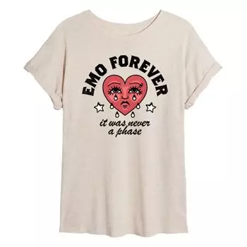 Оверсайз футболка Emo Forever для подростков Licensed Character, бежевый