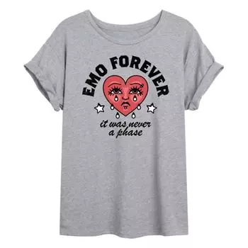 Оверсайз футболка Emo Forever для подростков Licensed Character, серый