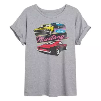 Оверсайз футболка Ford Mustangs для подростков Licensed Character, серый
