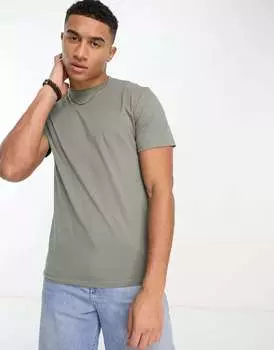 Оверсайз-футболка Jack & Jones пыльно-зеленого цвета