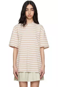 Оверсайз футболка Rabanne, бежевый