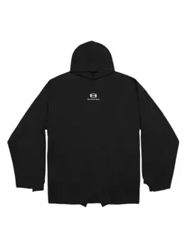 Оверсайз-футболка с длинным рукавом Unity Sports Icon в стиле деконструкции Balenciaga, черный