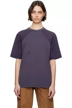 Оверсайз футболка с красильной обработкой Jw Anderson, синий