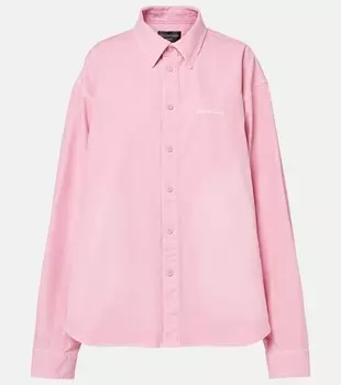 Оверсайз хлопковая рубашка Balenciaga, Baby Pink