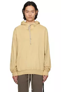 Оверсайз худи Hollywood Rick Owens Drkshdw, цвет parchment