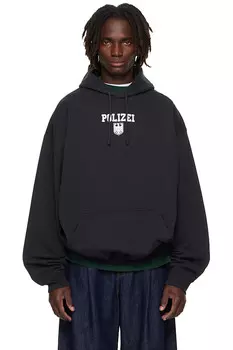 Оверсайз худи «Polizei» Vetements, черный