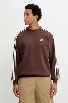 Оверсайз худи с круглым вырезом Adidas Originals, коричневый