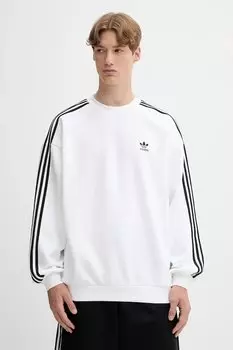 Оверсайз худи с круглым вырезом Adidas Originals, белый