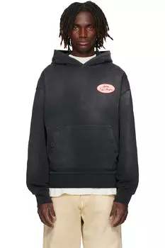 Оверсайз худи с нашивкой Station Amiri, черный