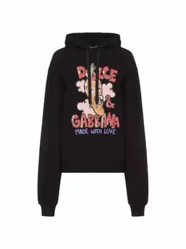 Оверсайз худи с принтом Dolce&Gabbana