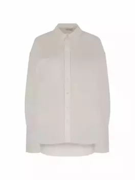 Оверсайз рубашка с логотипом Anine Bing, белый