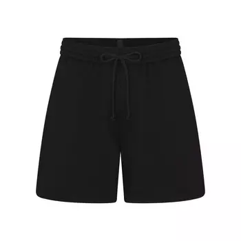 Оверсайз шорты SKIMS Cotton Fleece, цвет Onyx