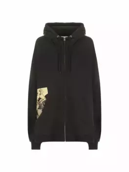 Оверсайз спортивная кофта Maison Margiela, черный