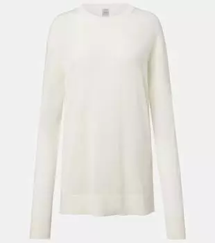 Оверсайз свитер Toteme, белый