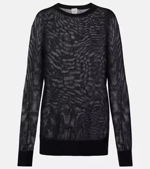 Оверсайз свитер Toteme, черный