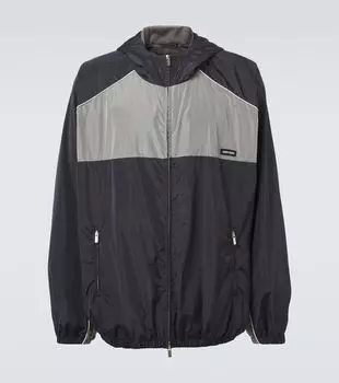 Оверсайз толстовка с логотипом Miu Miu, Blu+Piombo